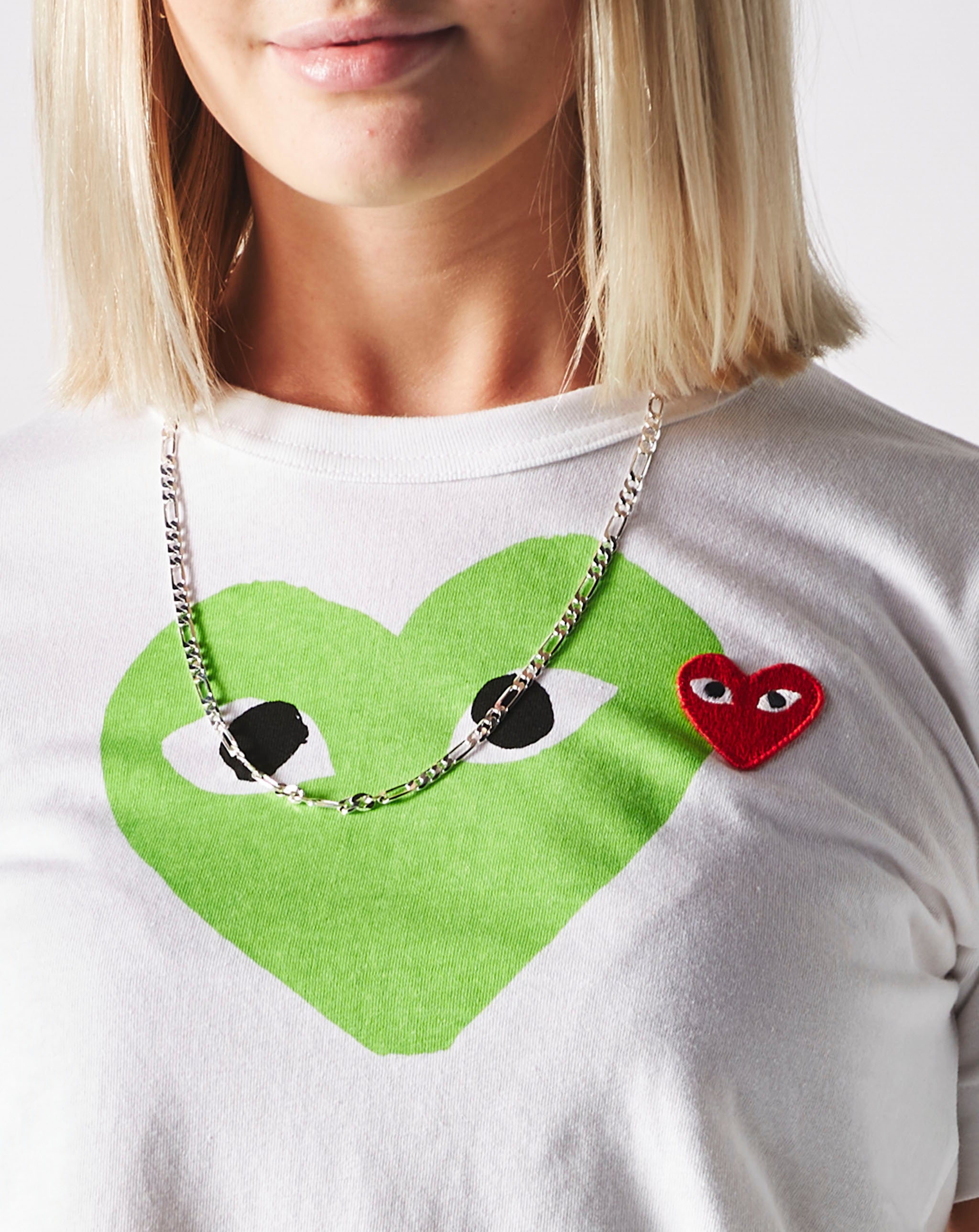 Comme des Garcons PLAY Women's Double Heart Logo T-Shirt  - Cheap 127-0 Jordan outlet