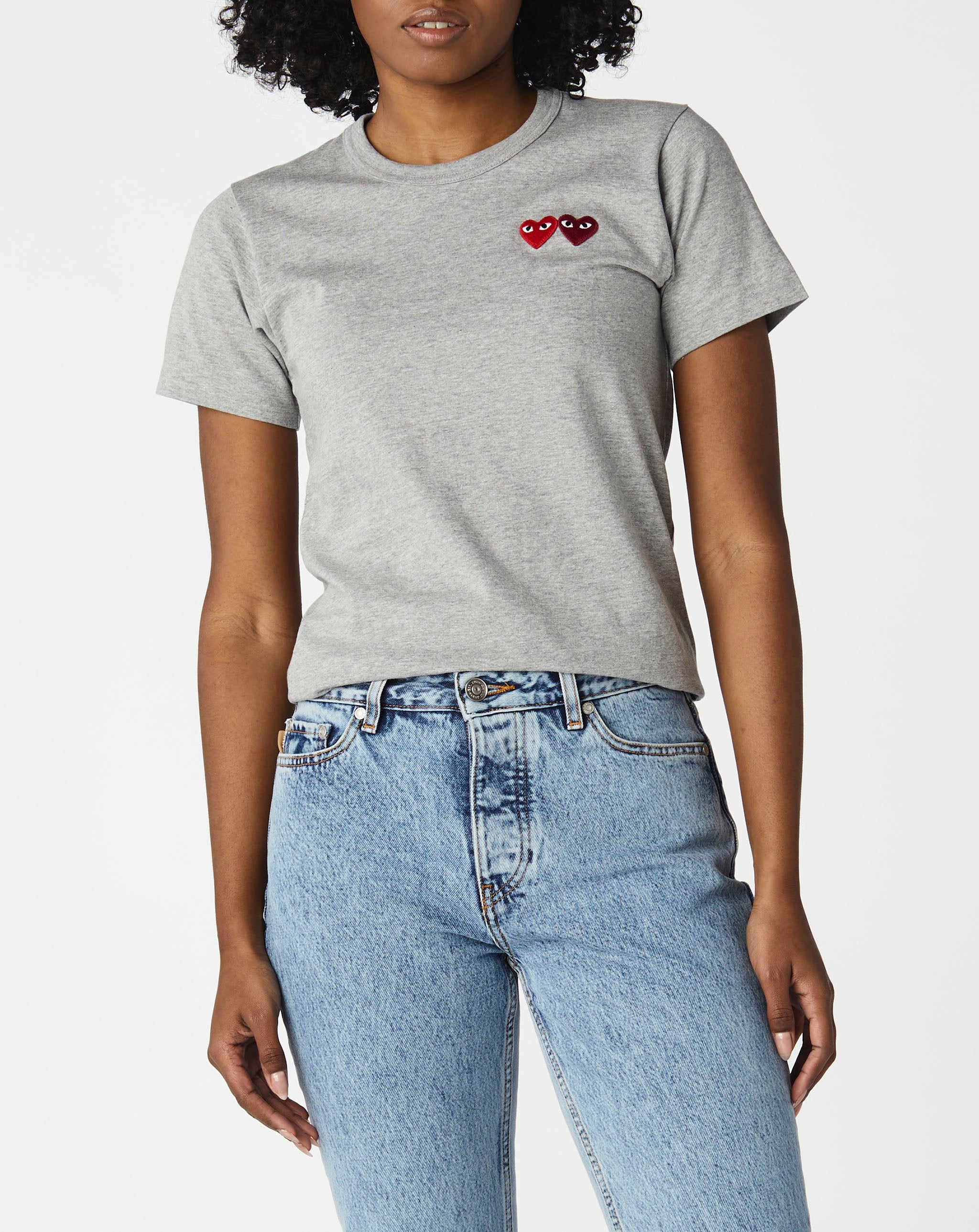 Comme des Garcons PLAY Women's Double Heart T-Shirt  - Cheap 127-0 Jordan outlet