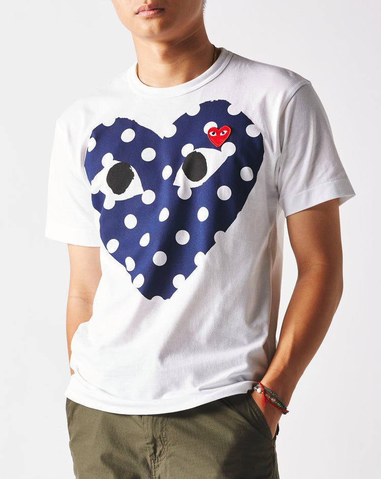 Comme des Garcons PLAY Polka Dot Heart T-Shirt  - XHIBITION