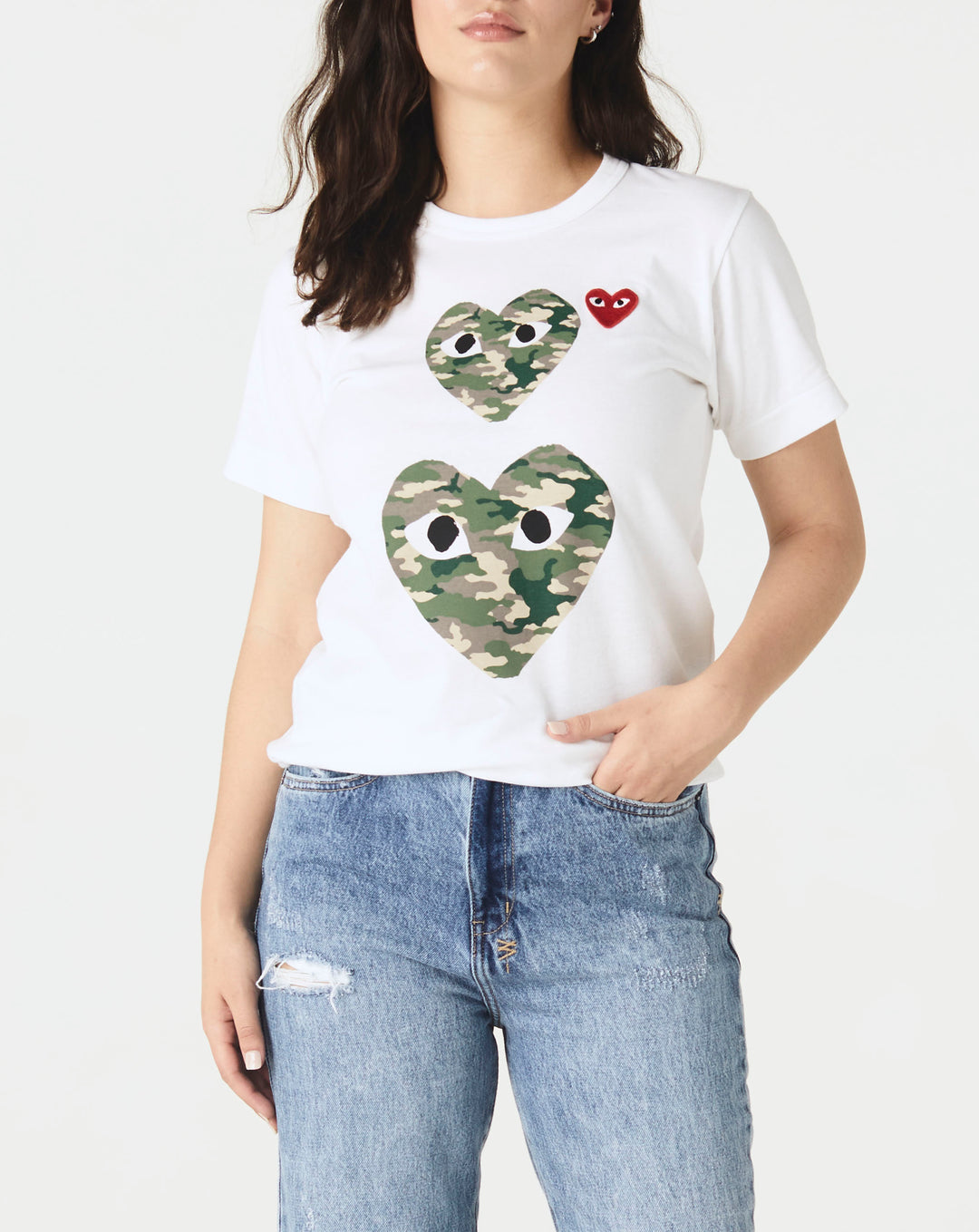 Play Comme Camo Cdg Shirt Comme Des Garcons Camo Heart T Shirt
