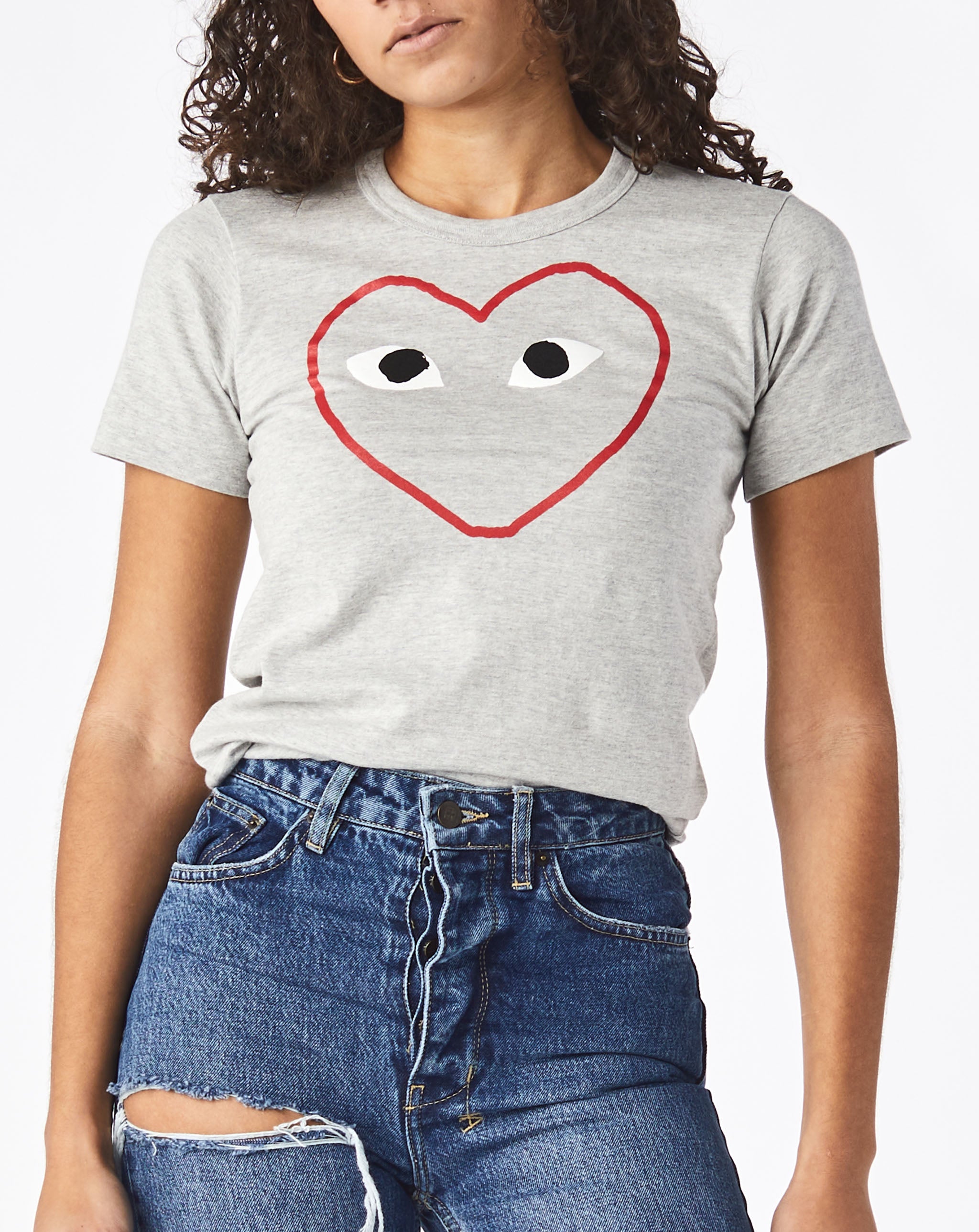 Comme des Garcons PLAY Women's Logo Print T-Shirt  - Cheap 127-0 Jordan outlet
