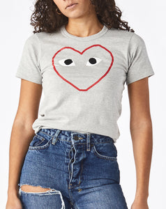 Comme des Garcons PLAY Women's Logo Print T-Shirt  - XHIBITION